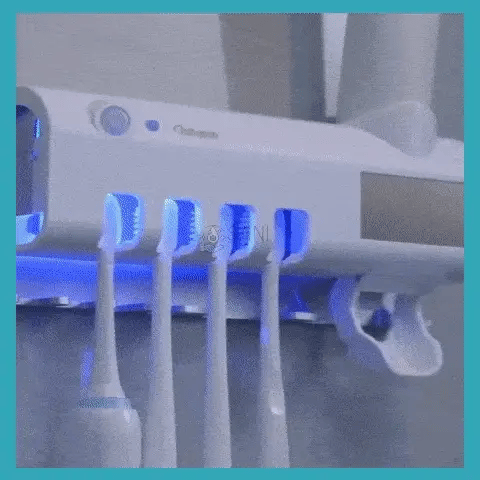 Portacepillos UV Esterilizador 2 en 1 – Higiene Total y Orden en tu Baño