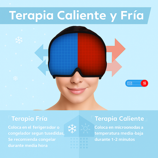 NeuroCalma – Gorro de Gel Frío-Calor para Migrañas y Dolores de Cabeza